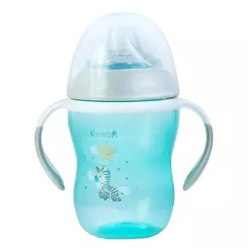 UVITON Поильник-непроливайка "Soft" c силиконовым носиком.