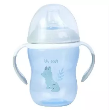 UVITON Поильник-непроливайка "Soft" c силиконовым носиком.