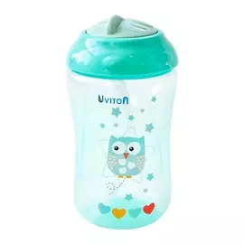 UVITON Поильник-непроливайка "Sport" с трубочкой