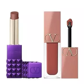 VALENTINO Набор: Помада Spike Shimmer Stick + Помада-румяна Liquirosso 2 in 1 Soft Matte