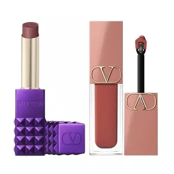 VALENTINO Набор: Помада Spike Shimmer Stick + Помада-румяна Liquirosso 2 in 1 Soft Matte
