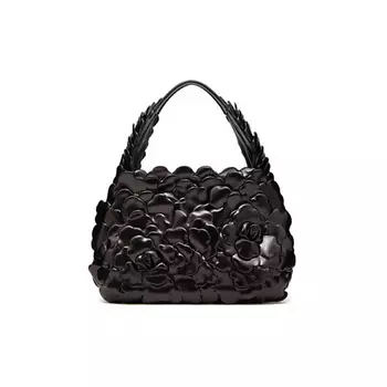 VALENTINO Сумка Atelier Leather Floral Hobo