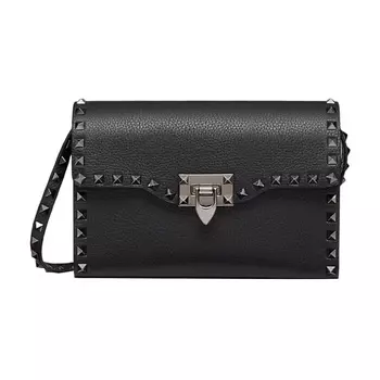 VALENTINO Сумка Rockstud Grain Calfskin Crossbody Small