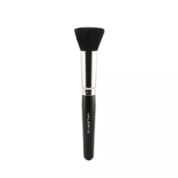 VALERI-D Кисть для пудры из имитации козы круглая ровная