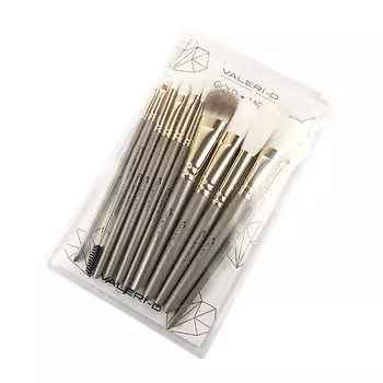 VALERI-D Набор кистей для макияжа GOLD 11