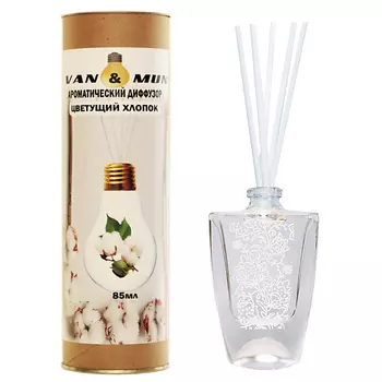 VAN&MUN Ароматический диффузор Цветущий хлопок с палочками 45.0