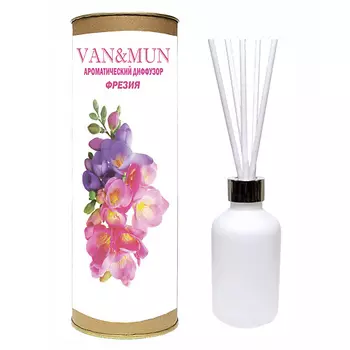 VAN&MUN Ароматический диффузор Фрезия с палочками 60.0