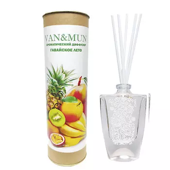 VAN&MUN Ароматический диффузор Гавайское лето с палочками для дома и офиса 45.0