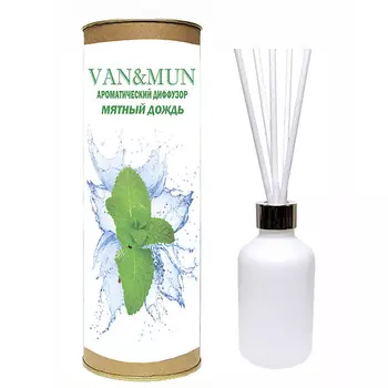 VAN&MUN Ароматический диффузор Мятный дождь с палочками 60.0
