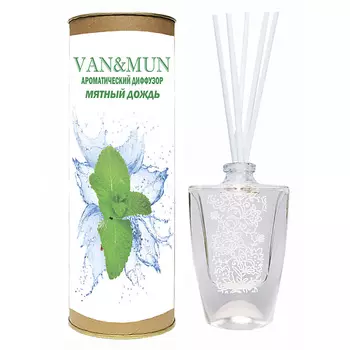 VAN&MUN Ароматический диффузор Мятный дождь с палочками 45.0