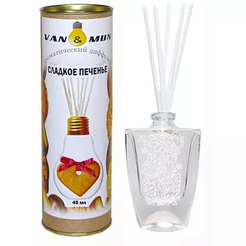 VAN&MUN Ароматический диффузор Сладкое печенье с палочками 45.0