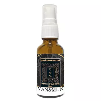 VAN&MUN Ароматический спрей для дома Табак и черный перец 30.0