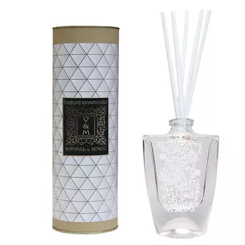 VAN&MUN Диффузор ароматический Ваниль и Кокос с палочками в комплекте 100