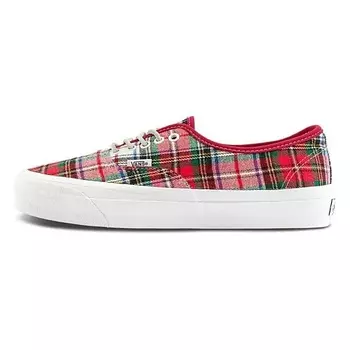 VANS Кроссовки Authentic Anti-Slip Wear-Resistant Low-Top Skateboard Shoes Red White