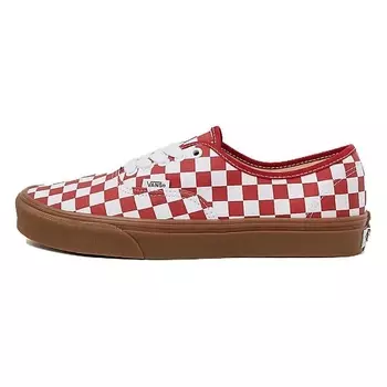 VANS Кроссовки Authentic Anti-Slip Wear-Resistant Low-Top Skateboard Shoes Red