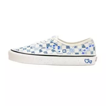 VANS Кроссовки Authentic Low Top Skateboard Shoes Cream Blue