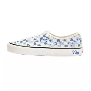 VANS Кроссовки Authentic Low Top Skateboard Shoes Cream Blue