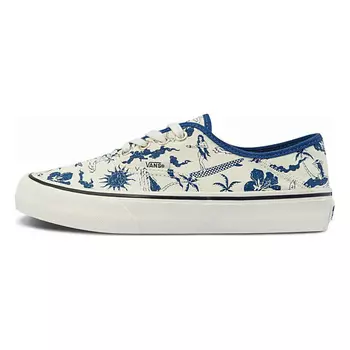 VANS Кроссовки Authentic Low Tops Casual Skateboarding Shoes Beige Blue