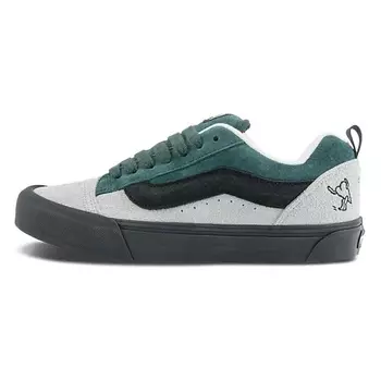 VANS Кроссовки Knu Skool Anti-Slip Wear-Resistant Low-Top Skateboard Shoes Gray Green