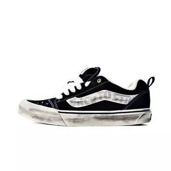 VANS Кроссовки Knu Skool Wear-resistant And Lightweight Black Beige White