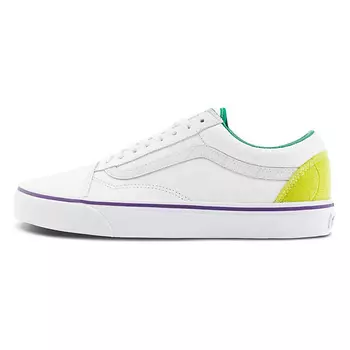 VANS Кроссовки Old Skool Anti-Slip Wear-Resistant Low-Top Skateboard Shoes White