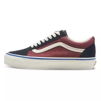 VANS Кроссовки Old Skool Anti-Slip Wear-Resistant Low-Top Skateboard Shoes Men's Red Black
