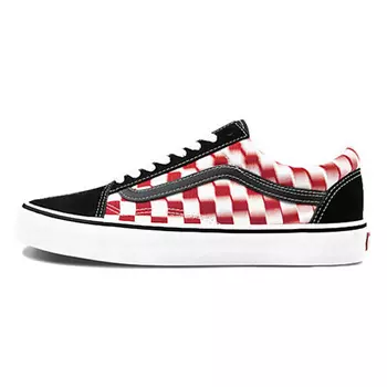 VANS Кроссовки Old Skool Checkerboard Red/White
