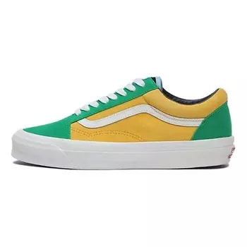 VANS Кроссовки Old Skool Og Lx 'Off The Wall Green Yellow'