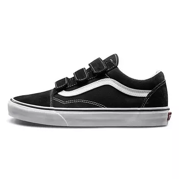 VANS Кроссовки Old Skool Velcro Black White
