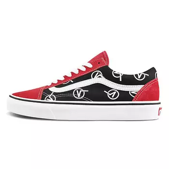 VANS Кроссовки Old Skool Vlogo 'Black Red'
