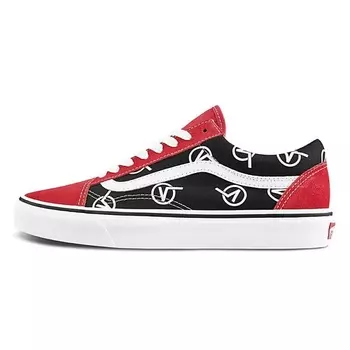 VANS Кроссовки Old Skool Vlogo 'Black Red'