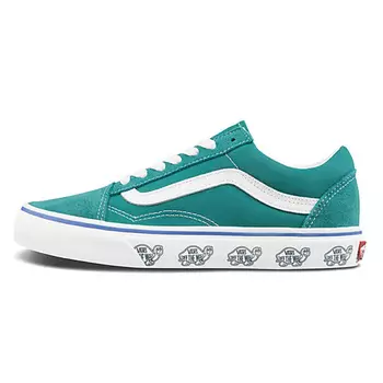 VANS Кроссовки Sidewall Print Old Skool Blue