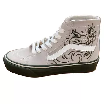 VANS Кроссовки SK8 HI Anti Slip Wear Resistant High Top Skateboard Shoes Gray