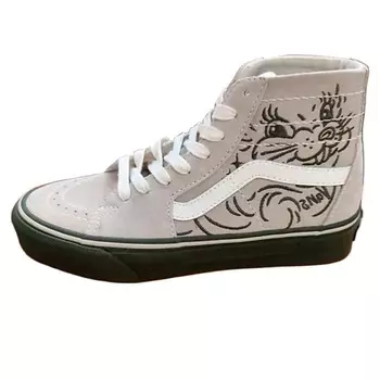VANS Кроссовки SK8 HI Anti Slip Wear Resistant High Top Skateboard Shoes Gray