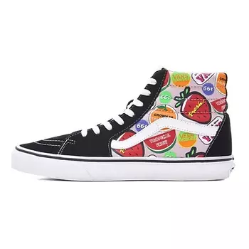 VANS Кроссовки SK8 Hi Black White Strawberry MultiColor