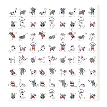 VANSTORE Занавеска для ванной комнаты "Cats"