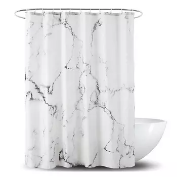 VANSTORE Занавеска для ванной комнаты "MARBLE WHITE"