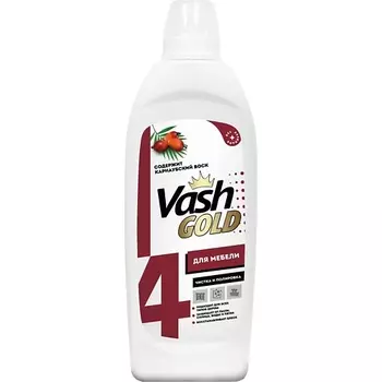 VASH GOLD Средство для полировки мебели 3 в 1, полироль 480