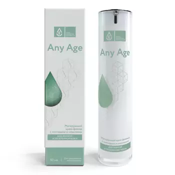 VEC Матирующий крем-флюид Any Age с пептидами и скваланом для жирной и проблемной кожи 50.0