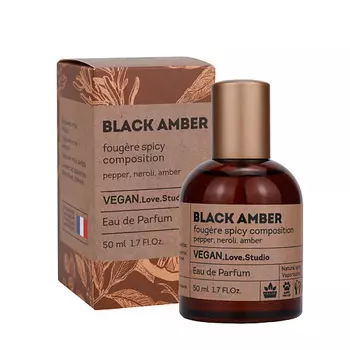 VEGAN.LOVE.STUDIO Парфюмерная вода унисекс BLACK AMBER амбра перец нероли 50.0