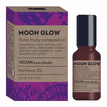 VEGAN.LOVE.STUDIO Парфюмерное масло для тела Moon Glow черная смородина малина фрезия сандал 15.0