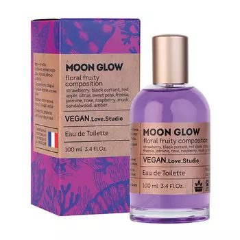VEGAN.LOVE.STUDIO Туалетная вода женская Moon Glow черная смородина клубника малина фрезия сандал 100.0