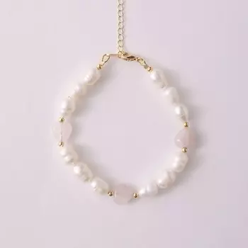 VELTOM Браслет с кварцевыми сердцами