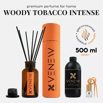 VENEW Диффузор ароматизатор для дома парфюм WOODY TOBACCO INTENSE 1.0