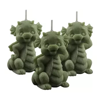 VENEW Свеча Дракон интерьерная новогодняя набор 3