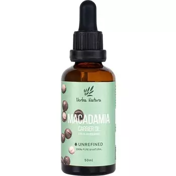 VERBA NATURA 100% Натуральное масло ореха макадамии нерафинированное 50.0