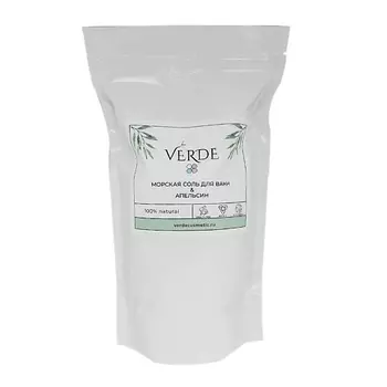 VERDECOSMETIC Морская натуральная соль для ванны с апельсином, против целлюлита и дряблости кожи 1400.0