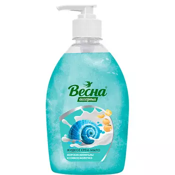 ВЕСНА Жидкое крем-мыло морские минералы и соевое молочко 500.0