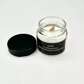 VIA.FIRE Свеча ароматическая с ароматом Выплаченных кредитов