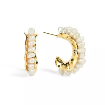 VIAMORE Серьги Aerin hoops